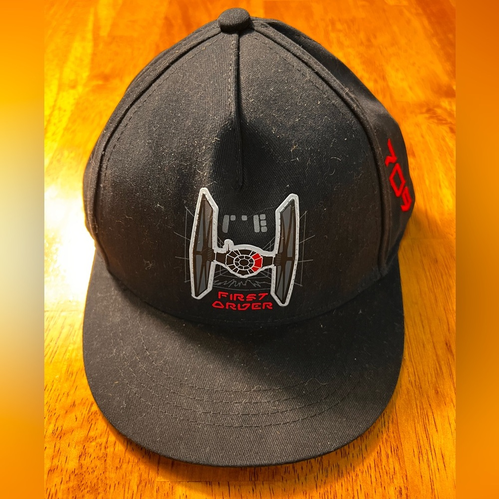 Disney Parks Star Wars Galaxy's Edge First Order Black Adjustable Hat Youth NWT
